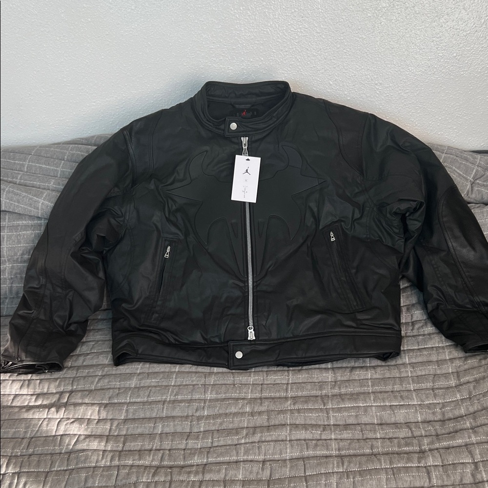 Jordan Black Jacket with Red Logo